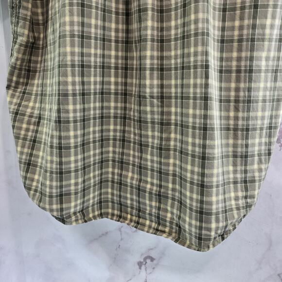 Carhartt Shirt Mens Large Short Sleeve Button Up Plaid Green Collared - Picture 8 of 13